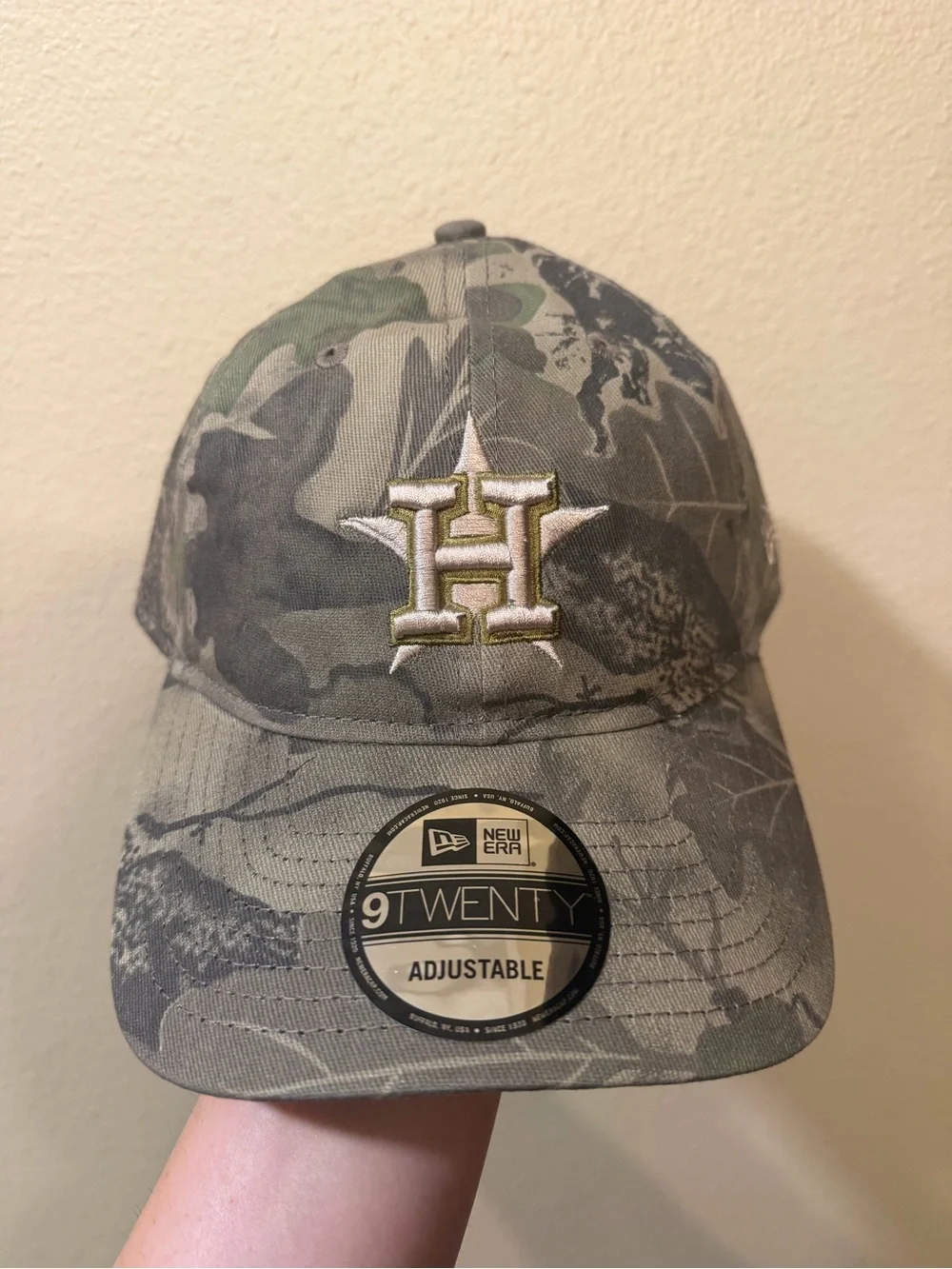 Houston Astros New Era 9TWENTY Camo Adjustable Dad Hat Cap NWT MLB